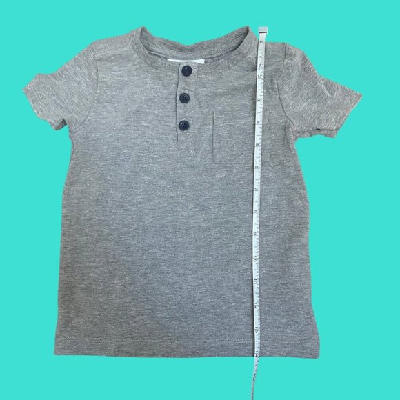🌟 Tommy Bahama Grey Henley Tee – Size 24M - Picture 3 of 7